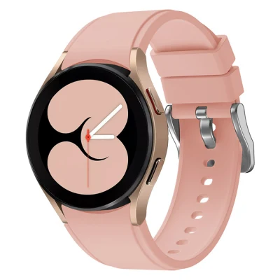 Weiches Silikon-Uhrenarmband, Sportarmband für Samsung Galaxy Watch 4 40 mm 44 mm/Watch4 Classic 46 mm 42 mm